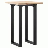 Décoshop26 - Table d'appoint design industriel 50 x 50 x 75,5cm bois de pin massif et acier DEC036789 - acier 3000261401704