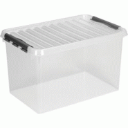 Helit Boîte de rangement en plastique Q-line 72 litres Sunware - H6163402 Helit Boîte de rangement en plastique Q-line 72 litres Sunware - H6163402
