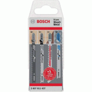 Jeu de lames de scies sauteuses JSB Wood and Metal 15 pièces bois BOSCH Jeu de lames de scies sauteuses JSB Wood and Metal 15 pièces bois BOSCH