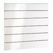 Panneau rainuré R20 L120xP120cm épaisseur 18mm - blanc laqué
