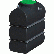 Récupérateur d'eau de pluie hors sol - 1600 L - Polyéthylène recyclable - 5 ans de garantie