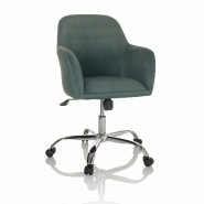 Siège de bureau  / Siège pivotant / Chaise à coque SOLAO 300 Tissu vert hjh OFFICE - vert polyester 719232