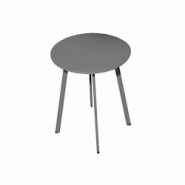 Table basse de jardin en acier Massai 50 cm Graphite Proloisirs - 3700103092960 Table basse de jardin en acier Massai 50 cm Graphite Proloisirs - 3700103092960