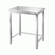Table de travail en inox Bar 800x500 mm avec renfort PREMIUM - GOLDINOX - gris inox 3701770833436 Table de travail en inox Bar 800x500 mm avec renfort PREMIUM - GOLDINOX - gris inox 3701770833436