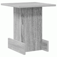 VidaXL Table d'appoint Gris Sonoma 35,5 x 35 x 40 cm Bois d'ingénierie Modèle Apex Vision - 891213