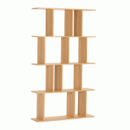 VS Venta-stock Etagère Niko avec 8 trous effet Chêne - marron Bois manufacturé I25020