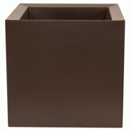 WellHome - Pot 40x40cm DANI coloris bronze - marron plastique PLS037