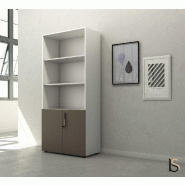Armoire haute mixte à portes battantes Luxury - Ofitres - Basalto mat_0