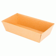 Barquette rectangulaire Kraft 13,5x7,5x3,5cm - par 1000
