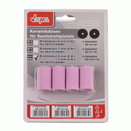 Buses de sablage 2 x 6 mm + 2 x 7 mm pour sableuse d24280 et d24374 Buses de sablage 2 x 6 mm + 2 x 7 mm pour sableuse d24280 et d24374