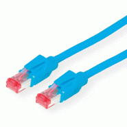 Cordon KERPEN Cat.6 (Classe E) F6-90 S/F H, HiRose, bleu, 7 m_0