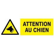 Danger, chien de garde 330x120mm TALIAPLAST | 626330 Danger, chien de garde 330x120mm TALIAPLAST | 626330