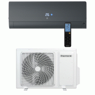 Ensemble Climatisation réversible Mono-split Nagano Murale Pure - Unité extérieure 2 kW et Unité intérieure murale noire_0