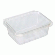 FHC - 400Pcs - Barquette rectangulaire PLA transparente avec couvercle attaché 188x143x67mm 1000ml - 400Pcs - transparent FHC210BPLA1000 FHC - 400Pcs - Barquette rectangulaire PLA transparente avec couvercle attaché 188x143x67mm 1000ml - 400Pcs - transparent FHC210BPLA1000