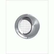 Grille murale extérieure dôme + treillis - inox brossé ø100mm