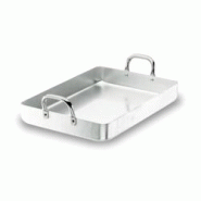 Lacor Cocotte CHEF-ALUMINIUM 65x43 poignées fixes pour la restauration professionnelle 20565F - aluminium 20565F