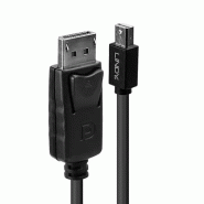 LINDY Mini DP to DP Cable black 1m MiniDisplayPort to
