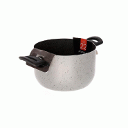 Mamù Poêle en aluminium antiadhésive sans PFOA, résistante aux rayures, pratique et rapide à cuire, 22 cm, JANE2PENXXXXXX22 - gris aluminium JANE