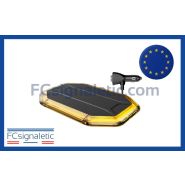 Mini rampe Optoguard Protector orange magnétique prise allume cigare 317mm 13 modes de clignotements LEDSON 51423032