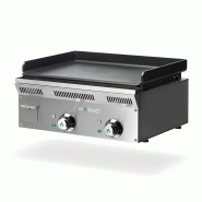 Plancha électrique ECO-LINE lisse en ACIER bruni - L600 | Mainho - ELP62EMN