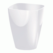 Prosperplast - Pot COUBI ORCHID 1,6 L - 13,2x13,2x16,5 cm, blanc - blanc plastique polypropylène ZA4146