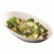 Saladier Cocoon bagasse blanche 800ml - par 200