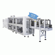 BP802ALV 600R-T – Fardeleuse automatique monobloc avec entrée en ligne et barre de soudure - Dispositif d'enclenchement des barquettes