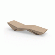 Chaise longue transat design FAZ - camel