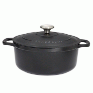 CHASSEUR Cocotte Ronde En Fonte émaillée 10cm Noir Sublime puc471001 - noir 3244334710014