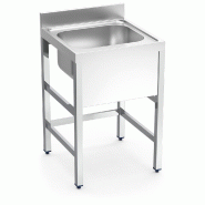 FRICOSMOS Evier avec support 1C 800x600x850 mm. Dimensions de la cuve 500x400x250 mm. - inox 054804OST