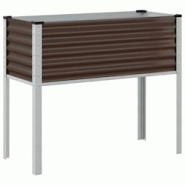 Helloshop26 - Jardinière bac lit surélevé plantes fleurs terrasse jardin 100 x 41 x 90 cm acier marron 02_0037273 - 3000217809042 Helloshop26 - Jardinière bac lit surélevé plantes fleurs terrasse jardin 100 x 41 x 90 cm acier marron 02_0037273 - 3000217809042