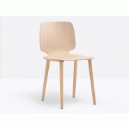 Lot de 4 chaises réunion Babila Wood 2700 Pedrali
