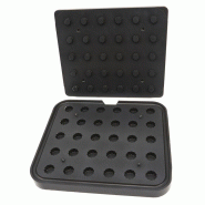 Maxima - Moule à Tartelettes Ondulé 30/27 mm, hauteur 15 mm, plaque de cuisson L380 x P328 mm, 30 pièces, code 9374330 - 9374330
