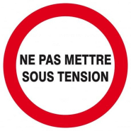 Ne pas mettre sous tension d.180mm TALIAPLAST | 627233 Ne pas mettre sous tension d.180mm TALIAPLAST | 627233