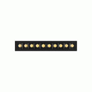 Spot LED encastrable modulaire Tram 20W 30° Tuya, température 2700K-6000K, noir mat. Haute efficacité et contrôle intelligent - Beneito & Faure -