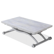 Table relevable extensible HIRONDELLE compacte finition vintage 100 x 57/114 cm