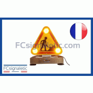 Triangle Triflash magnétique 500 mm avec prise allume cigare à relevage électrique classe 1 STANDBY MERCURA Triangle Triflash magnétique 500 mm avec prise allume cigare à relevage électrique classe 1 STANDBY MERCURA