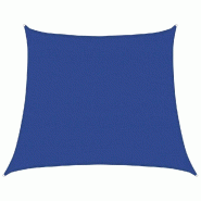 Voile d'ombrage 160 g/m² trapèze bleu 4/5x4 m PEHD Modèle Terrasse Alpha Prime - 311546