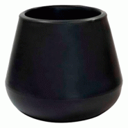 WellHome - Pot en polyéthylène rotomoulé 41L 41x41x35 en coloris Anthracite - Top Garden Adam - noir PLS064