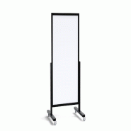 ALLboards Tableau magnétique vertical effaçable à sec mobile 137×78 cm avec cadre en bois noir - VERT137_BK