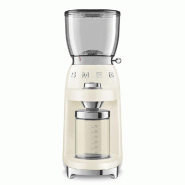 Broyeur à café Années 50 crème -  Crème / Ivoire Autre forme Acier Inoxydable (inox  Smeg 46.00x25.00 cm - blanc 8017709317973