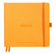 Carnet souple Goalbook Rhodiarama orange A5, 240p./120 feuilles ivoire 90 g/m², dot grid - orange 117755C