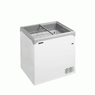 Congélateur coffre élégant avec couvercles coulissants vitrés plats - 138 L | Tefcold - NIC201SC