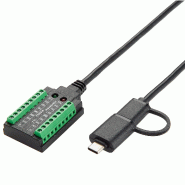 EXSYS EX-13003 Câble USB vers série 1S RS-232/422/485/TTL, bloc terminal, 1.0 m (chipset FTDI)_0