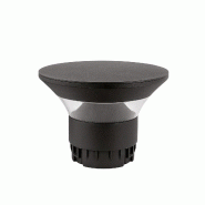 Gea Luce Ges2380 Borne Led Diffuse 360° Cct 3000K/4000K/5000K Ip65 En Aluminium Gris Anthracite Traitement C4 - Gealuce - gris GES2380