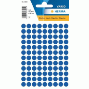 HERMA 540 étiquettes rouges multi-usage, format Ø 8 mm (5 feuilles 9x16 / cdt) - 1833