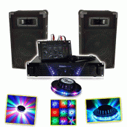 Ibiza Sound IBIZA DJ-300 Kit de sonorisation DISCO 480W + RoundMagic LytOr LED RVB - 3700804176976