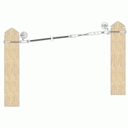 Kit de pose pour cÂble inox Ø 6 mm montage traversant entre poteaux bois