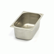 Maxima Récipient gastronorm - 1/4 GN - profondeur 10 cm - acier inoxydable – 26.5 × 16.2 × 10 cm - AKS-09367530