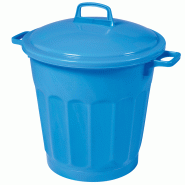 Poubelle ronde tri sélectif 50L Gilac - Bleu_0